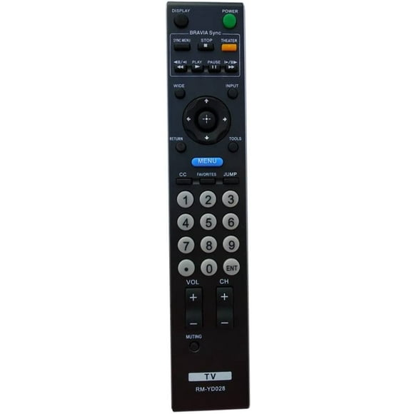 Universal Remote Control for Sony TV RM-YD028 RMYD028 KDL-32L5000...