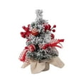 thumbnail image 3 of GUOOL Artificial Christmas Tree Ornaments Xmas Gifts for Centerpiece Party and white 30cm, 3 of 9