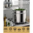 thumbnail image 2 of Cook N Home Pasta Pot with Strainer Lid 8-Quart, Stainless Steel Pasta Cooker Steamer Multipots, 4-Piece, 2 of 7