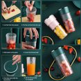 thumbnail image 3 of Yuarrent Exprimidor portátil de 120W, licuadora eléctrica de frutas para el hogar, cocina, naranjas, lavable, mezclador de bebidas DIY Accesorios para electrodomésticos, 3 of 6