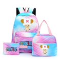 thumbnail image 1 of 3Pcs/set Anime One Piece School Backpack For Children Girl Backpack Back To School Bookbag Student Kawaii Lunch Bags Pencil Box, 1 of 5