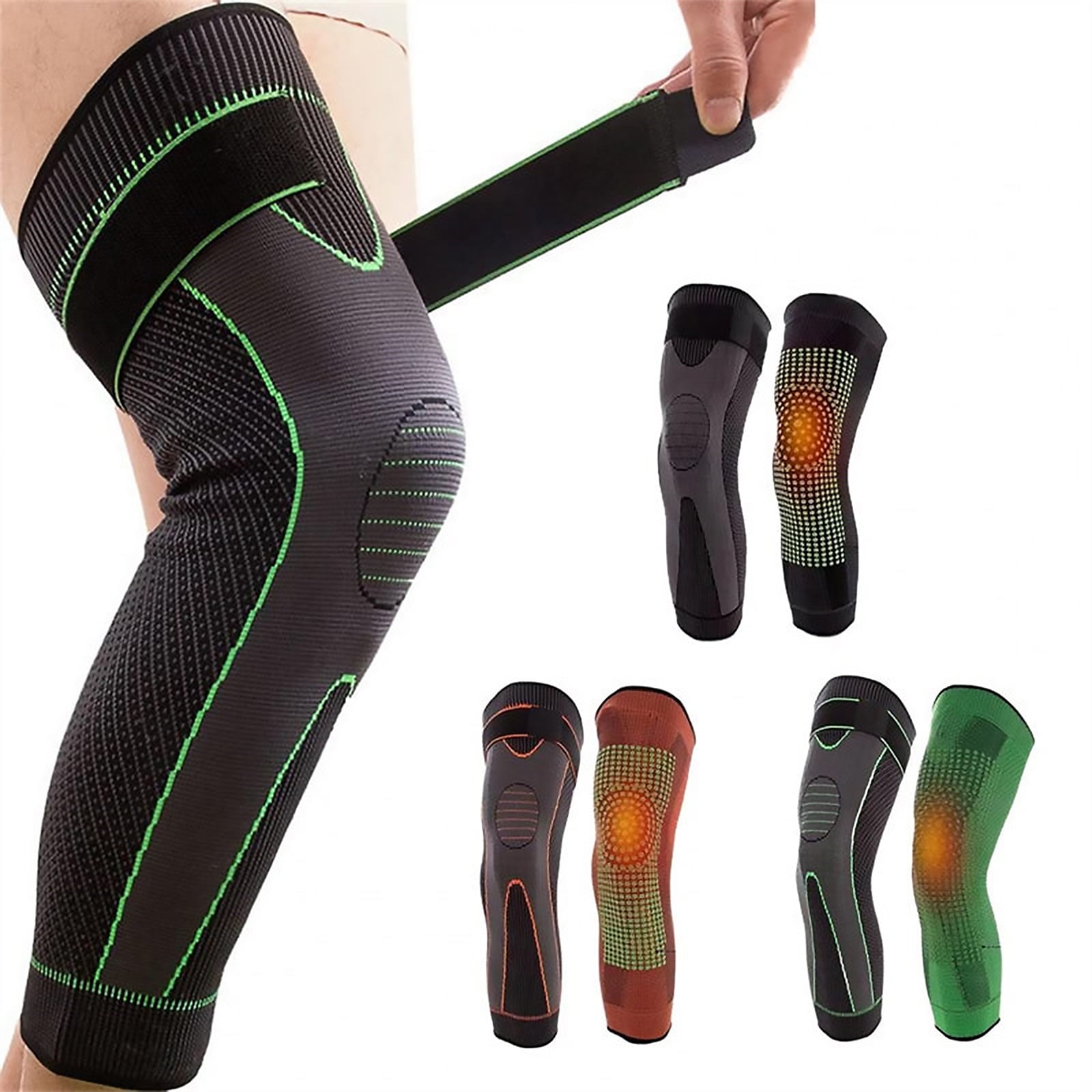 Vital SALVEO-Sports and Outdoor Pressure Long Knee Sleeve Leg Support (Under Sleeve for Knee Braces) That Can Be Worn by Fiberglass Material That Can