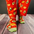 thumbnail image 3 of Pavilion Taco and Avocado Unisex Cotton Blend Ankle Socks 75072, 3 of 7
