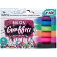 thumbnail image 1 of Tulip Graffiti Fabric Markers 6/Pkg-Neon - Bullet Tip, 1 of 2