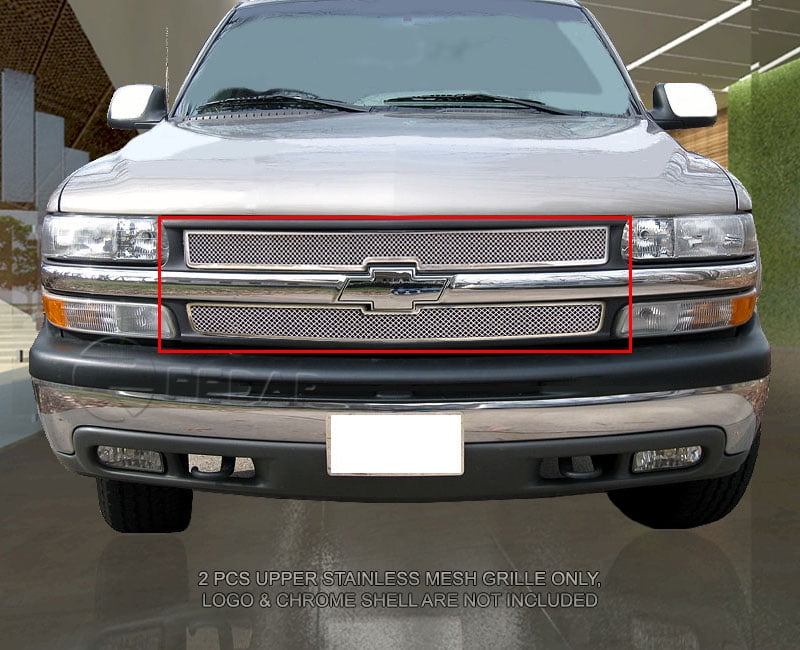 Silver Ice Metallic Compatible With Chevy Silverado 2 Sets of Custom Vinyl Overlays Non Smart Key Feature 2014-2020 