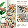 thumbnail image 5 of Yayeee 4 Pack Dining Chair Covers Stretch Parson Chairs Slipcovers Seat Protector, Beige Floral, 5 of 6