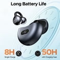 thumbnail image 6 of VEATOOL Clip on Earbuds,Open Ear Headphones Wireless Bluetooth 5.4 Sports Earphones with ENC Clear Call,50H Playtime, IPX7 Water Resistant,Comfortable for Small Ears & Glasses Wearers,Workouts, 6 of 7