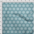 thumbnail image 4 of oneOone Viscose Chiffon Teal Green Fabric African Fabric For Sewing Printed Craft Fabric By The Yard 42 Inch Wide, 4 of 4