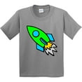 thumbnail image 3 of Inktastic Cute Green Rocket Youth T-Shirt, 3 of 5