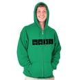 thumbnail image 5 of Genius Periodic Table Science Nerd Zip Up Hoodie Men's Women's Brisco Brands 2X, 5 of 6