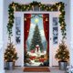 thumbnail image 4 of Cortina Navideña de Poliéster de 35 X 72 Pulgadas con Diseño de Papá Noel | Decoración Navideña Duradera para Puertas, Paredes y Mesas | Fácil de Instalar para Fiestas Navideñas, 4 of 6