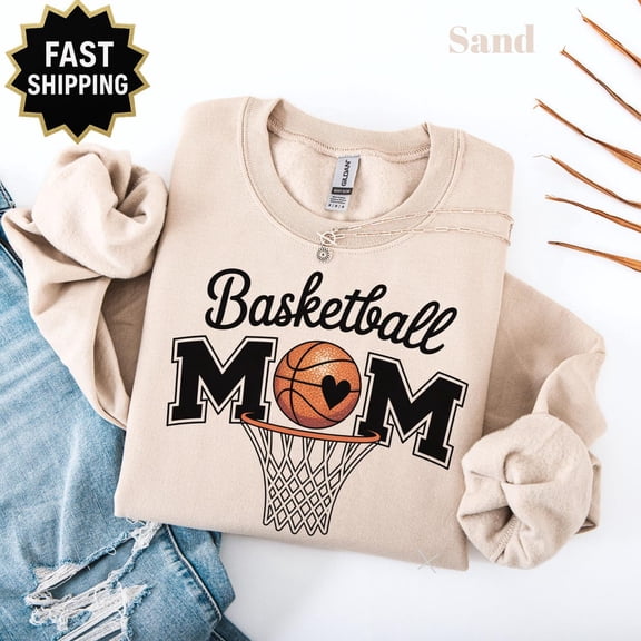Basketball Mom Sweatshirt, Basketball Mom Sweatshirt, Basketball Game Day, Basketball Team Shirt, Mama Basketball Season All Size S-5Xl