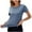 Blue, variant on Timegard Womens Summer Tops Crewneck Short Sleeve Fitting Casual Workout Running Tee Shirts Solid Color