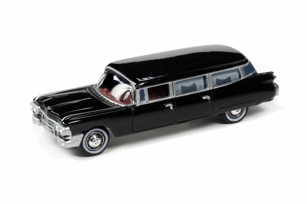 1959 Cadillac Hearse, Black - Johnny Lightning JLSP088/24 - 1/64 scale  Diecast Model Toy Car - Walmart.com