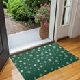 thumbnail image 2 of Green Christmas Snowflake Pattern Door Rugs,Washable Non Slip Door Mats Indoor,Decorative Door Mats,Entry Mat Indoor for Entrance,Bedroom,Kitchen,Bathroom,17"x30", 2 of 6