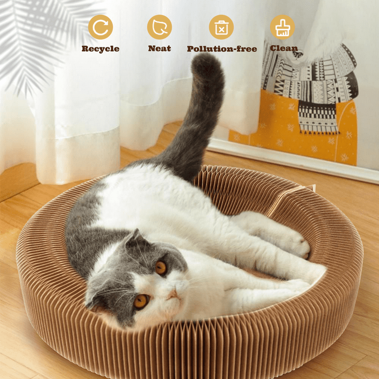 Cardboard cat scratcher bed hotsell