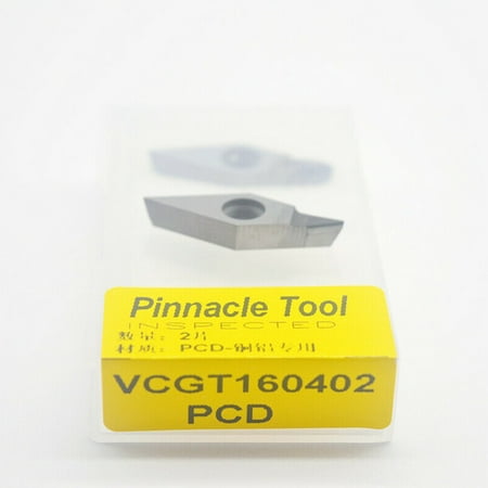 

2× VCGT160402 PCD CNC Copper Polycrystalline Diamond Turning Insert For Aluminum