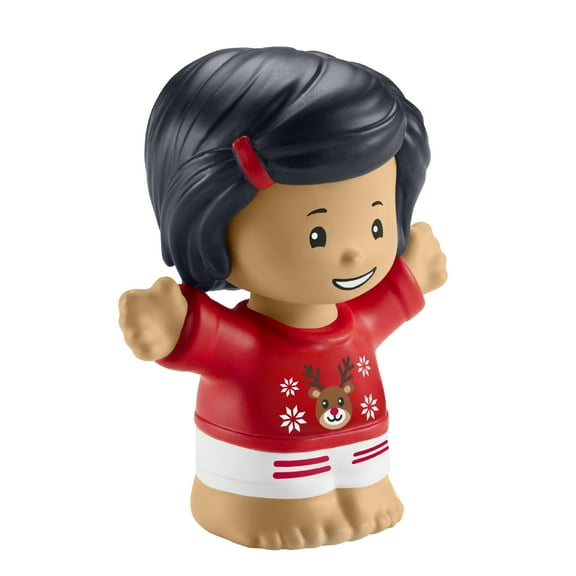 Replacement Part for Fisher-Price Little-People Advent Calendar Christmas Playset - HGP72 ~ Replacement Little Girl Figure Wearing Red and White Reindeer Outfit ~ Works Great with Many Sets!