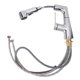 thumbnail image 2 of Grifo de cocina abatible con elegante acabado galvanizado, manguera telescópica universal, grifo para fregadero de cocina con rociador abatible, 2 of 14
