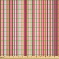 thumbnail image 2 of Ambesonne Salmon Fabric by the Yard Microfiber, Stripes Modern Lines Motif, 1 Yard, Raspberry Rose and Ecru, 2 of 2