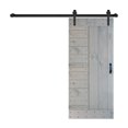 thumbnail image 2 of L Series 36in. X 84in. French Gray Finished DIY Solid Wood Sliding Barn Door With Hardware Kit - Assembly Required, 2 of 4