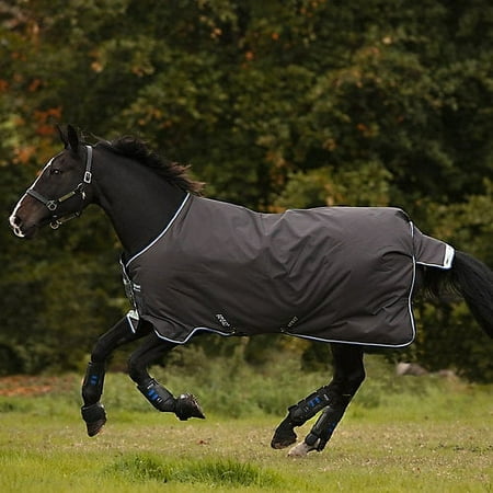 Amigo Pony Bravo 12 Lite Turnout 54 Ex Gray/Aqua
