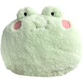 thumbnail image 1 of Almohada de peluche de rana verde, cojín suave para la siesta, lindo peluche para niños y comodidad en el hogar., 1 of 8