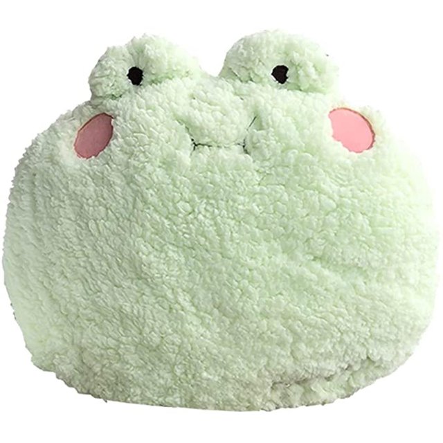 Almohada de peluche de rana verde, cojín suave para la siesta, lindo peluche para niños y comodidad en el hogar.