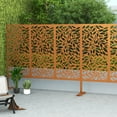 thumbnail image 3 of Elevens Spring Decorative Screen Brown 76"H x 47.2"L x 15.8"W, 3 of 6