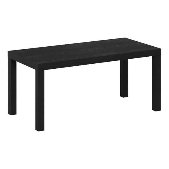 Maklaine Engineered Wood Contemporary Coffee Table for Living Room in Black