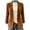 *Brown, variant on Women's Notched Lapel Open Front Corduroy Blazer with Pockets,Casual Loose Vintage Suit Jacket Black,Women's Plus S
