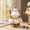 French White, variant on 20 Pcs Tea Set,Ceramics Tea Cup Set for Adult, Coffee Cups with Metal Holder, Gold(ANJORALA )