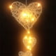 thumbnail image 4 of Fiudx Lámpara de Corazón de Mimbre, Luces Led Blancas Cálidas, Regalo Romántico para Novia, Decoración de San Valentín, Decoración para Bodas, Tamaño 55 X 15 Cm, Diseño Único., 4 of 6