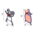 thumbnail image 4 of Clearance Office&Craft&Stationery under $10,3D Stereo Kawaii Cartoon Lovely Animal Bookmark Wacky Bookmark Student Gift 2PCS, 4 of 5