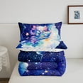 thumbnail image 5 of Erosebridal Cartoon Axolotl Comforter Kawaii Axolotl Comforter Set Galaxy Outer Space Bedding Set Full Size Adults Cute Salamander Astronaut Purple Duvet Set Ultra Soft Room Decor Quilt Set, 5 of 7