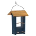 thumbnail image 1 of Wood Finch Feeder, Blue, 1 of 1