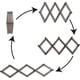 thumbnail image 4 of 10 Rusty Gray Wood Retractable Accordion Nail Hangers, 4 of 4