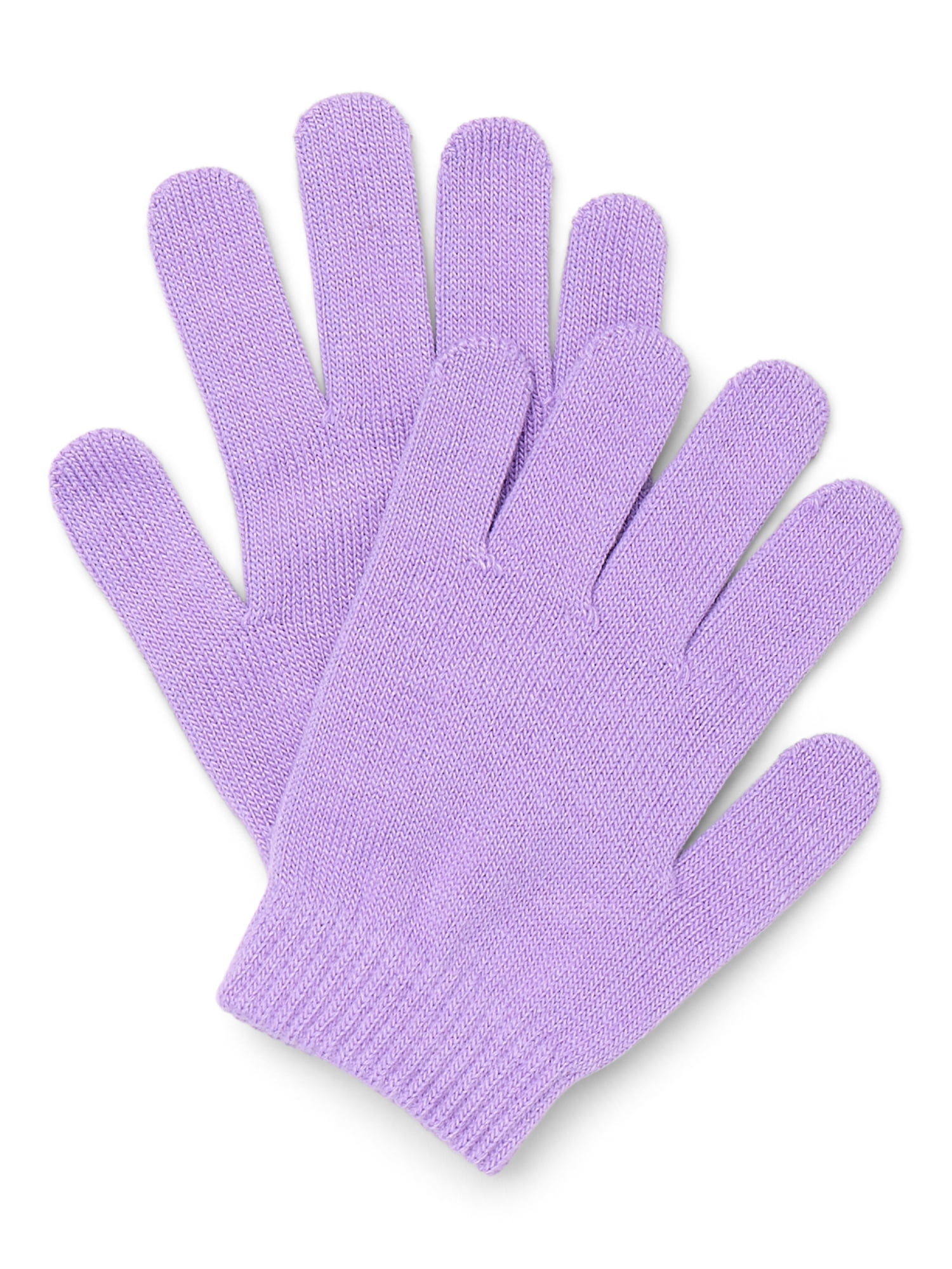 Wonder Nation Girls Knit Gloves, 3-Pack