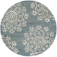 thumbnail image 2 of SAFAVIEH Bella Marcella Medallion Geometric Wool Area Rug, Blue, 5' x 5' Round, 2 of 7