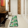 thumbnail image 3 of SKYSONIC 2'X6' Banana Palm Leaves Runner Rug with Rubber Backing, Butterfly Tropical Flamingos Non Slip Entryway Rug Runner Washable Soft Area Rug Carpet for Hallway Bedroom Kitchen Decor, 3 of 6