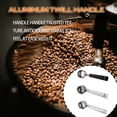 thumbnail image 2 of Billuyoard Mango de máquina de café de acero inoxidable para el hogar, comedor, restaurante, cocina, fabricante de bebidas, filtro de polvo, suministros Juegos de servir café y té Negro Billuyoard HA064516-01, 2 of 5