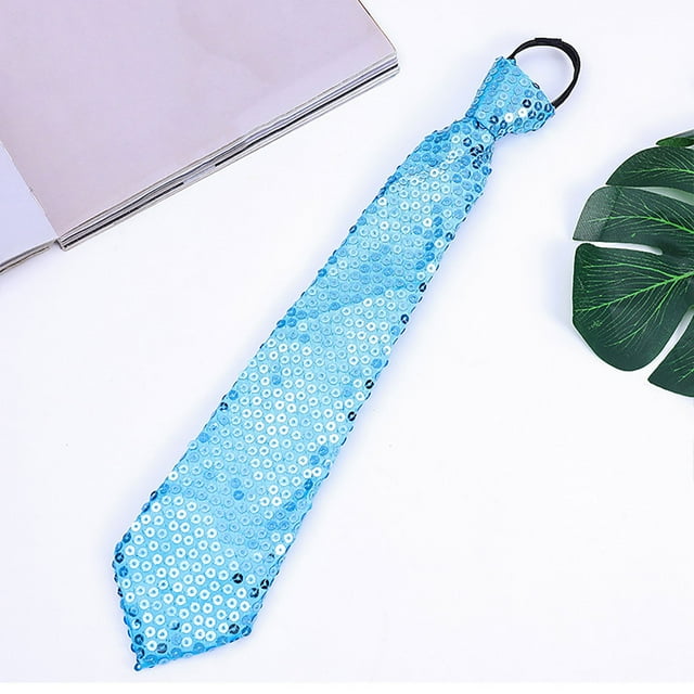 Accessoire de Scène de Carnaval pour Hommes et Femmes, Cravate Réglable à Paillettes
