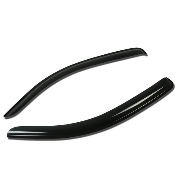 DNA Motoring WVS-094 For 2005 to 2014 Tacoma Extended Cab 2pcs Window Vent Visor Deflector Rain Guard (Dark Smoke) 06 07 08 09 10 11 12 13