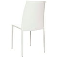 thumbnail image 4 of Safavieh Aidan Dining Side Chairs - White Vinyl - Set of 2, 4 of 5