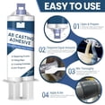 thumbnail image 6 of Super- Casting Adhesive, Heavy Duty Epoxy  AB Glue,  & Heat Resistant, -Purpose Bond for Metal, Plastic, Glass, Concrete & Ceramic Repair - 2.8oz/80g (Blue), 6 of 6
