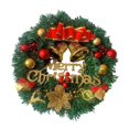 thumbnail image 3 of Guirnalda de Navidad artificial Guirnalda Guirnalda de Navidad Guirnalda decorativa tradicional 20 "para decoración de fiestas , estiloB Gloria Guirnalda de puerta, 3 of 9