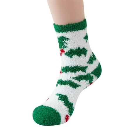 

KEUSN Warm Christmas Fashion Windproof Printing Mid Tube Socks Long Tube Cotton