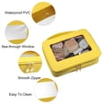 thumbnail image 4 of Unique Bargains Clear Makeup Bag Cosmetic Travel Bag Make Up Brush Organizer Case Transparent for Women Yellow, 4 of 7