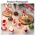 thumbnail image 7 of JilgTeok Clearance Mini Christmas Candles Set Santa Shaped Unscented Candles Tree Tea Lights Candles Tea Candles Winter Candles Home Decor Cute Stuff Christmas Decorations Merry Christmas Sign(3pc), 7 of 7