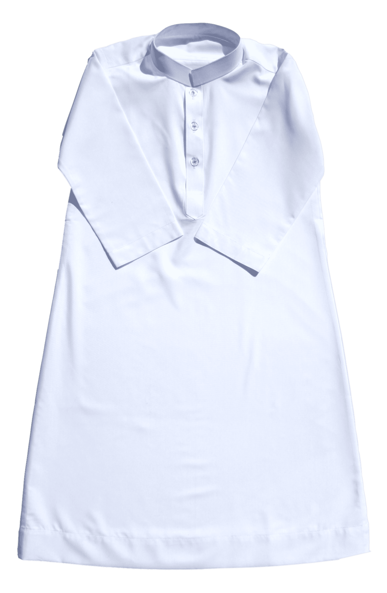 Traditional Kids & Baby Boys White Long Sleeve AnkleLength Shirt Thawb Thobe Jubba Dishdasha